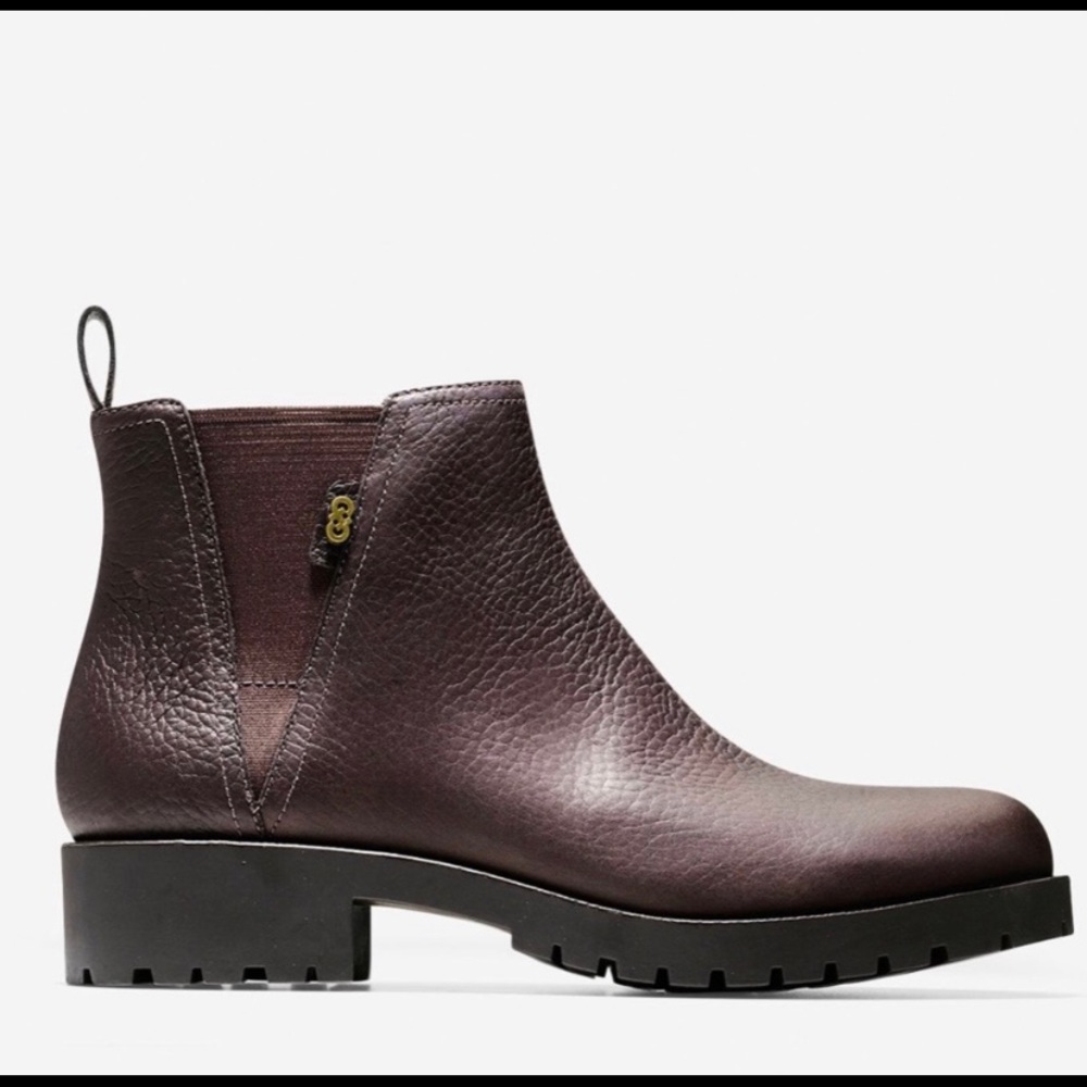 Cole Haan Womens Calandra Leather Ankle Booties
